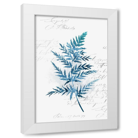 Botanical Blue I  White Modern Wood Framed Art Print by Isabelle Z