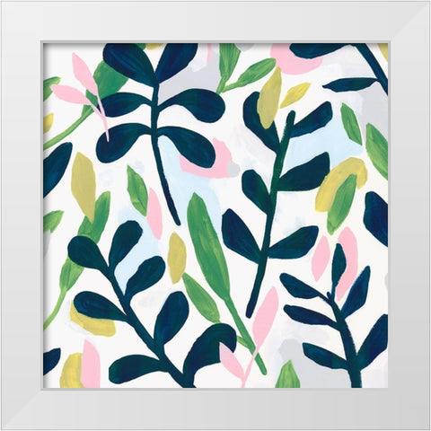 Into the Forest II  White Modern Wood Framed Art Print by Isabelle Z