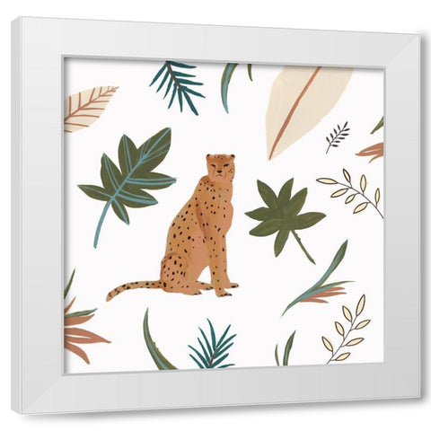 African Cheetah I  White Modern Wood Framed Art Print by Isabelle Z