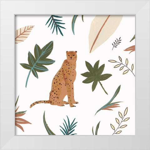 African Cheetah I  White Modern Wood Framed Art Print by Isabelle Z
