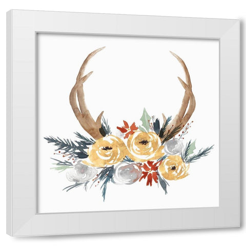 Adorning I  White Modern Wood Framed Art Print by Isabelle Z