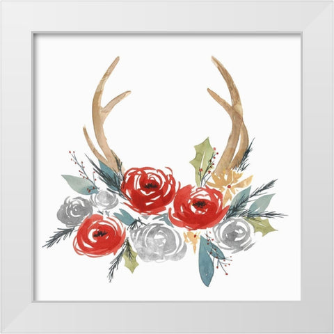 Adorning II  White Modern Wood Framed Art Print by Isabelle Z