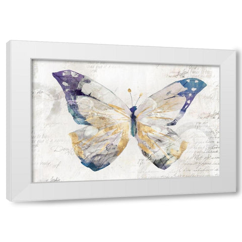 Butterfly Effect I  White Modern Wood Framed Art Print by Isabelle Z