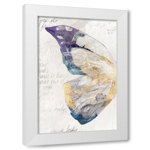 Butterfly Effect II  White Modern Wood Framed Art Print by Isabelle Z