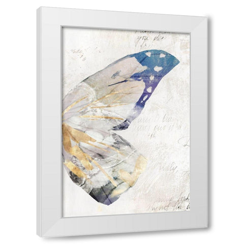 Butterfly Effect III  White Modern Wood Framed Art Print by Isabelle Z