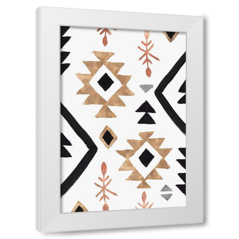 Rhythemics I  White Modern Wood Framed Art Print by Isabelle Z