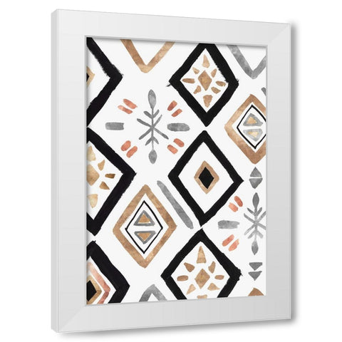 Rhythemics II  White Modern Wood Framed Art Print by Isabelle Z