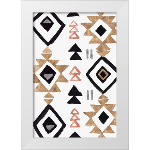 Rhythemics III  White Modern Wood Framed Art Print by Isabelle Z