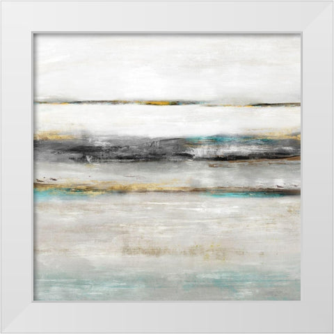 Waters Edge II  White Modern Wood Framed Art Print by Isabelle Z