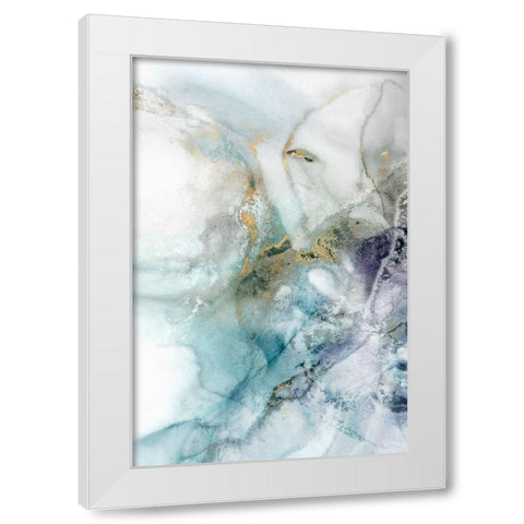 Blotting I  White Modern Wood Framed Art Print by Isabelle Z