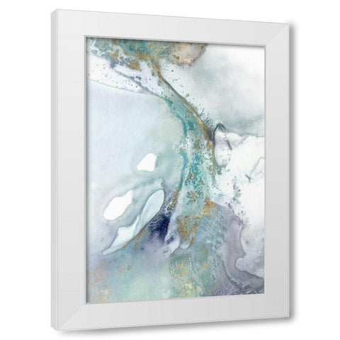 Blotting II  White Modern Wood Framed Art Print by Isabelle Z