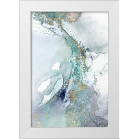 Blotting II  White Modern Wood Framed Art Print by Isabelle Z