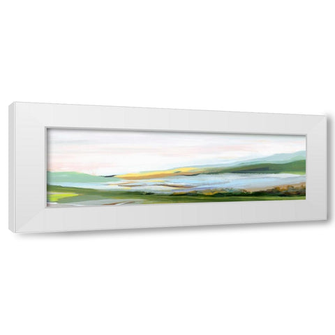 Highland II  White Modern Wood Framed Art Print by Isabelle Z