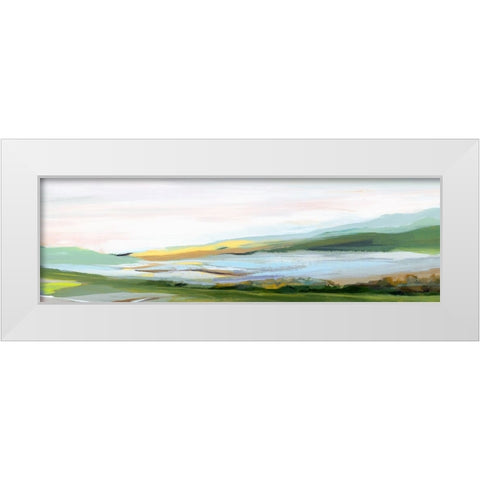 Highland II  White Modern Wood Framed Art Print by Isabelle Z