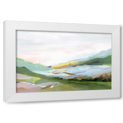 Highland II  White Modern Wood Framed Art Print by Isabelle Z