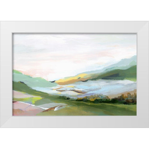 Highland II  White Modern Wood Framed Art Print by Isabelle Z
