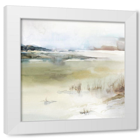Epilogue I  White Modern Wood Framed Art Print by Isabelle Z