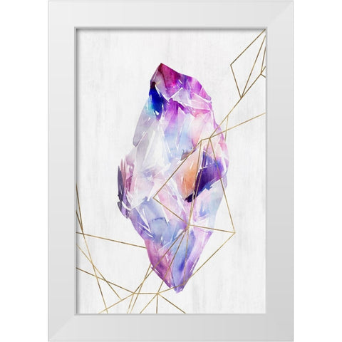 Lucid I  White Modern Wood Framed Art Print by Isabelle Z
