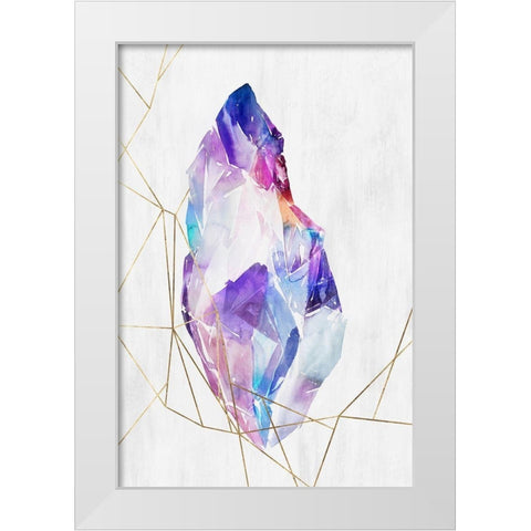 Lucid II  White Modern Wood Framed Art Print by Isabelle Z