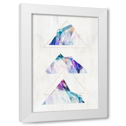 Clear Cut I  White Modern Wood Framed Art Print by Isabelle Z