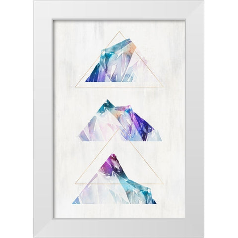 Clear Cut I  White Modern Wood Framed Art Print by Isabelle Z