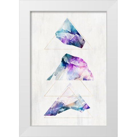 Clear Cut II  White Modern Wood Framed Art Print by Isabelle Z