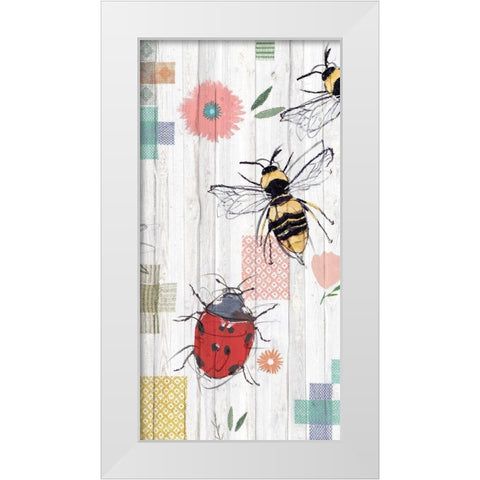 Backyard Summer II  White Modern Wood Framed Art Print by Isabelle Z