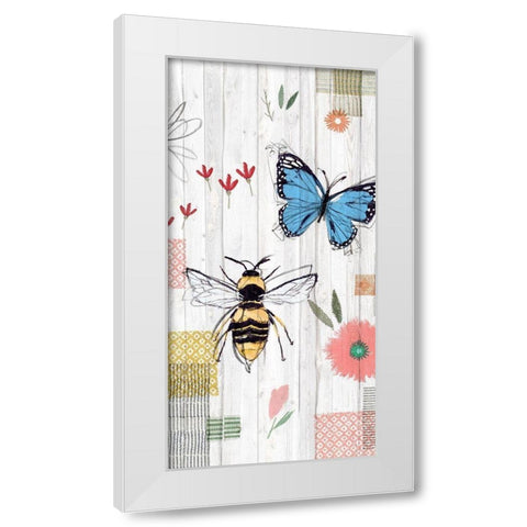 Backyard Summer III  White Modern Wood Framed Art Print by Isabelle Z