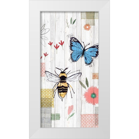 Backyard Summer III  White Modern Wood Framed Art Print by Isabelle Z