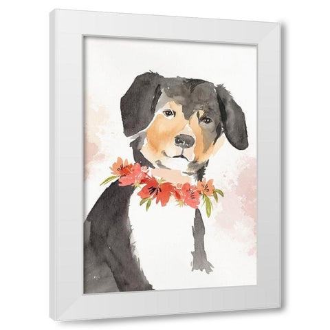 Puppy I  White Modern Wood Framed Art Print by Isabelle Z