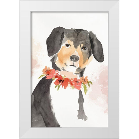 Puppy I  White Modern Wood Framed Art Print by Isabelle Z
