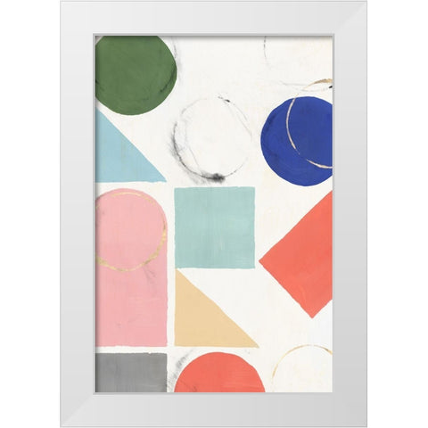 Fusion I  White Modern Wood Framed Art Print by Isabelle Z