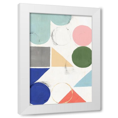 Fusion II  White Modern Wood Framed Art Print by Isabelle Z