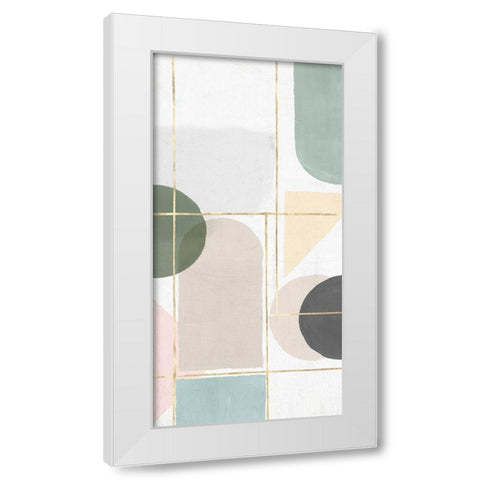 Unity II White Modern Wood Framed Art Print by Isabelle Z