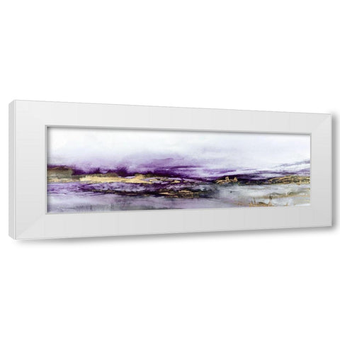 Elusive Dreams Violet Version  White Modern Wood Framed Art Print by Isabelle Z