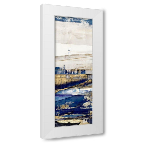 Ultramarine II  White Modern Wood Framed Art Print by Isabelle Z