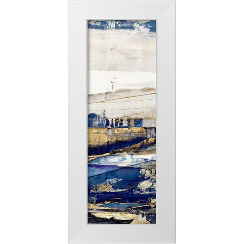 Ultramarine II  White Modern Wood Framed Art Print by Isabelle Z