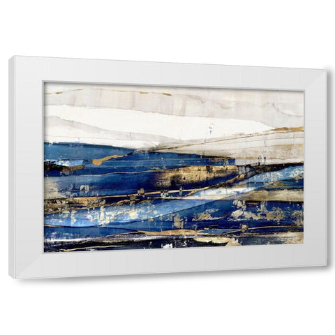 Delighted  White Modern Wood Framed Art Print by Isabelle Z