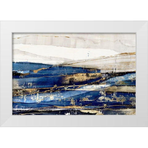 Delighted  White Modern Wood Framed Art Print by Isabelle Z
