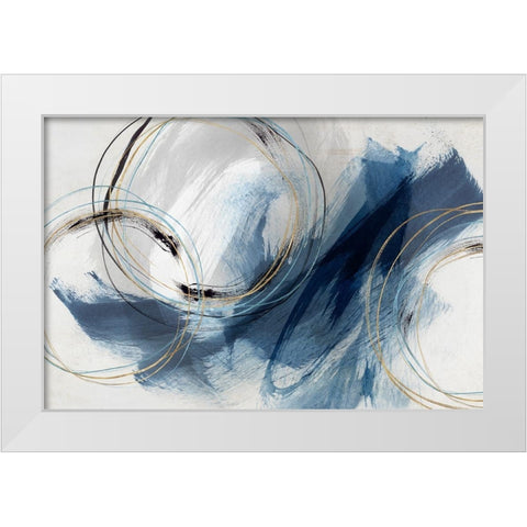 Detour   White Modern Wood Framed Art Print by Isabelle Z