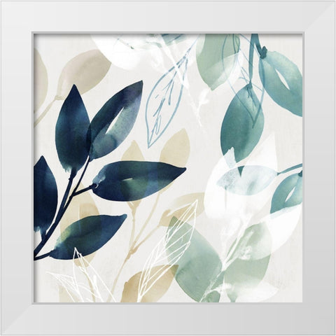 Green Sleeves I  White Modern Wood Framed Art Print by Isabelle Z