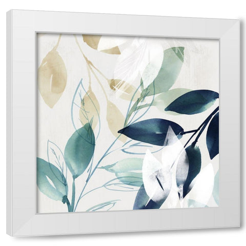 Green Sleeves II  White Modern Wood Framed Art Print by Isabelle Z