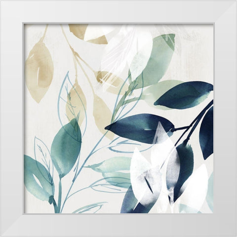 Green Sleeves II  White Modern Wood Framed Art Print by Isabelle Z
