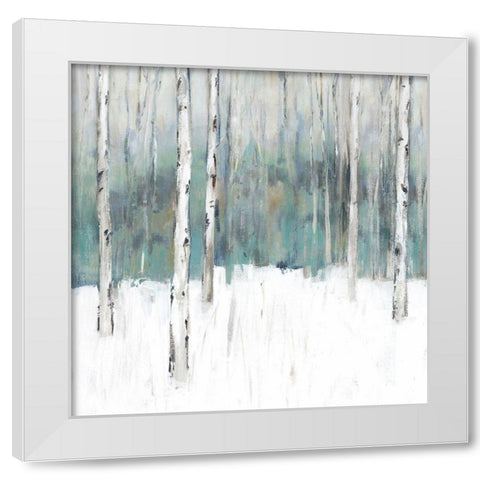 Winters Trail II  White Modern Wood Framed Art Print by Isabelle Z
