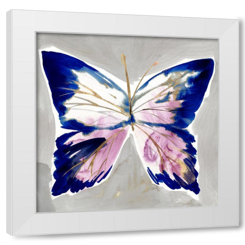 Fluttering I  White Modern Wood Framed Art Print by Isabelle Z