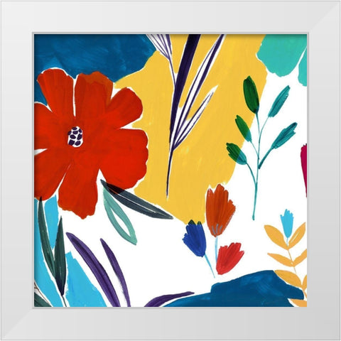 Cheerfulness I  White Modern Wood Framed Art Print by Isabelle Z