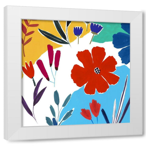 Cheerfulness II  White Modern Wood Framed Art Print by Isabelle Z