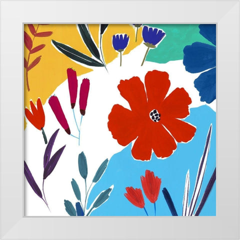 Cheerfulness II  White Modern Wood Framed Art Print by Isabelle Z