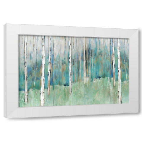 Foothills I  White Modern Wood Framed Art Print by Isabelle Z