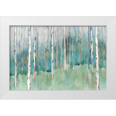 Foothills I  White Modern Wood Framed Art Print by Isabelle Z